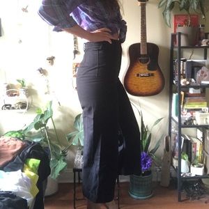 We the Free wide leg high waisted crop dungarees